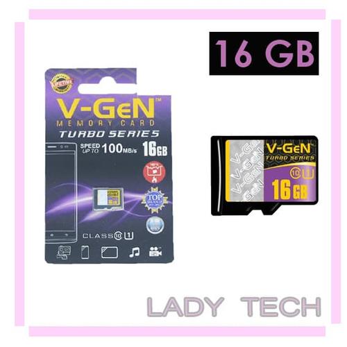 Foto Produk V-Gen Micro SD 16 GB Turbo Class 10 100mbps | VGen Memory Card 16GB dari BASEUS JAKARTA