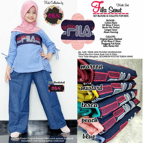 Foto Produk Kids set fila baju setelan anak wanita muslim cantik dari Vivien Collection