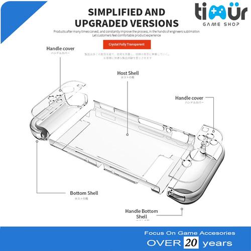 Foto Produk Detachable Crystal Case Mika Protector Nintendo Switch dari Timur Game Shop