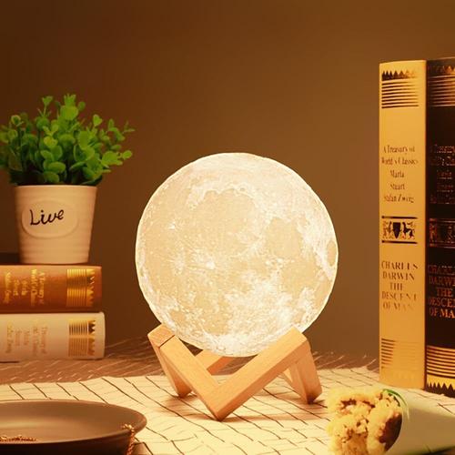 Foto Produk Moon Lamp / Lampu Bulan 15CM 16 warna RGB + Remote dari laris_88 computer
