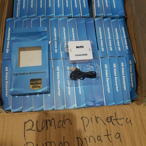 Foto Produk Vga to Hdmi Converter /Converter Vga To Hdmi Original dari rumah pinata