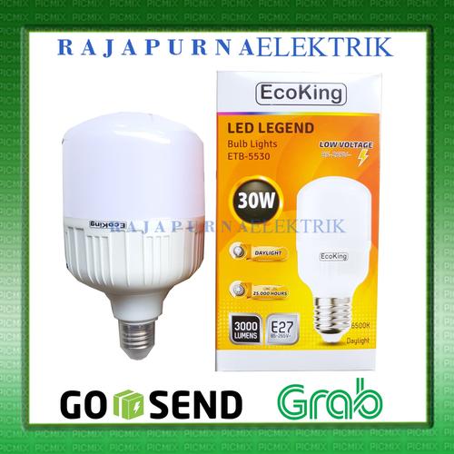 Foto Produk LAMPU LED BULB JUMBO ECOKING 30W / 30 watt SUPER TERANG - Putih dari Rajapurna elektrik