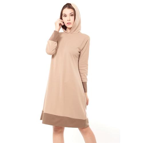 Foto Produk Yoenik Apparel Milena Dress Hoodie Khaki M14534 R48S2 dari Yoenik Apparel