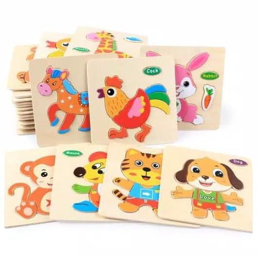 Foto Produk Mainan Edukasi PUZZLE ANAK/FIRST STEP PUZZLE/MAINAN PUZZLE BUAT PEMULA dari lovely kayy