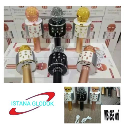 Foto Produk Mic WSTER WS 858 Asli 100% Original Microphone bluetooth wireless - Rose GOLD dari Istana Glodok