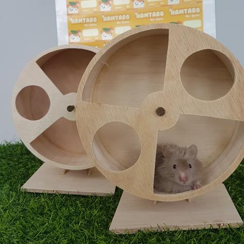 Foto Produk kincir besar hamster syirian 17 CM / joging wheel hamster model kayu dari iBekasi