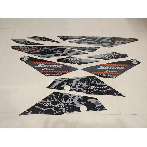 Foto Produk Stiker Bodi & Lis Body & Striping Satria Fu Fi 2018 Hitam Full dari Lestari Motor 2