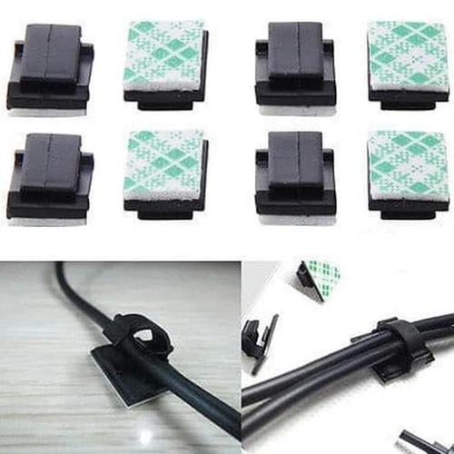 Foto Produk Klip Perapih Pengikat Penjepit Kabel Mobil Listrik USB PC Organizer dari Price Priority