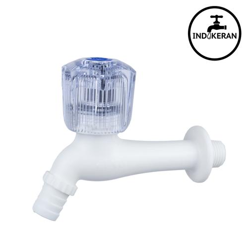 Foto Produk Keran Kran Taman Crystal 1/2 Plastik / ABS Matte VINO (HIGH QUALITY) - Putih dari INDOKERAN