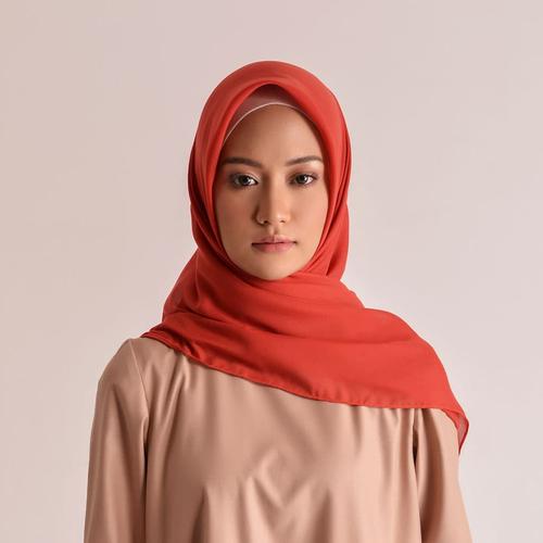 Foto Produk KAMI - VOAL SCARF PLAIN CHERRY TOMATTO dari Kami.