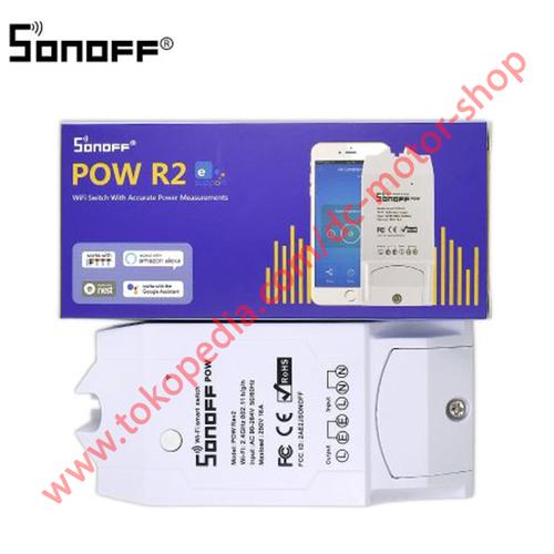 Foto Produk Sonoff POW R2 - WIFI Power Monitor Wifi Switch Smart Home Watt Meter dari DC Motor Shop