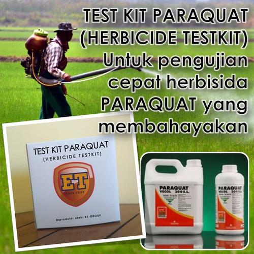 Gambar Test Kit Paraquat - Herbicide Testkit - Teskit or Tes Cepat Herbisida dari easytest Kab. Brebes Tokopedia