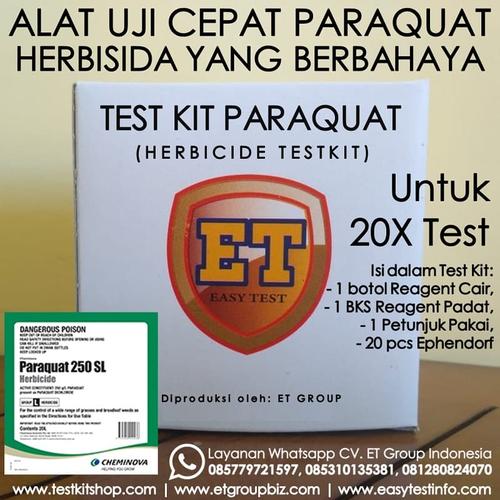 Gambar Test Kit Paraquat - Herbicide Testkit - Teskit / Tes Cepat Herbisida dari easytest Kab. Brebes Tokopedia