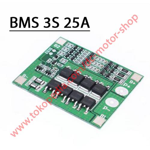Foto Produk Modul BMS Battery Management System 3S 25A Li-Ion 18650 Battery dari DC Motor Shop