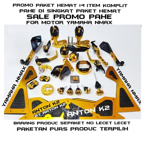 Foto Produk VARIASI AKSESORIS ACCESORIES NMAX SALE PAKET HEMAT KOMPLIT 14 ITEM - 14 Item Biru, N max lama dari ANTON K2 AKSESORIS VARIASI MOTOR
