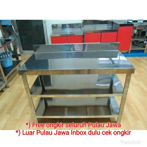 Foto Produk MEJA STAINLESS STEEL 3 RAK dari MEJA STAINLESS