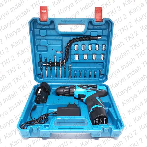 Foto Produk CORDLESS Drill 12Volt BENZ 24 Pcs Set Bor Tangan Baterai 12 V CBD-0104 dari Karya Indah TKI 2
