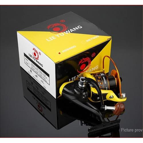 Foto Produk Reel Pancing / Mancing laut 6000 LYW 12 bearing Yellow Metal Termurah dari kosmetik jaya