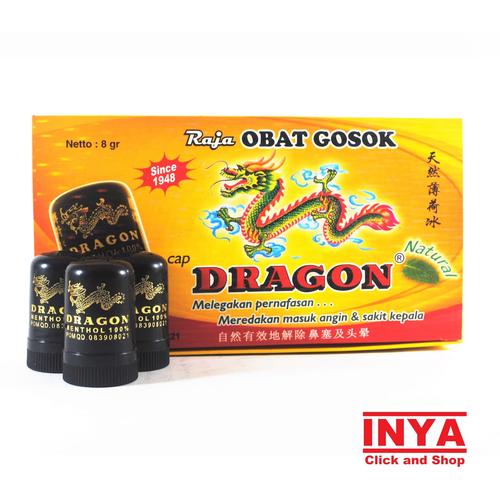 Foto Produk Obat Luar Dragon Menthol 100% 8gr BOX - Isi 12 pcs dari INYA STORE