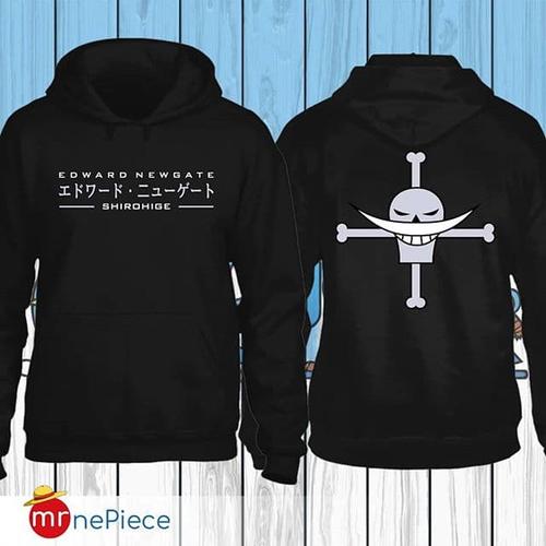 Foto Produk Hoodie Anime One Piece Shirohige - Hitam, M dari MR.One Piece