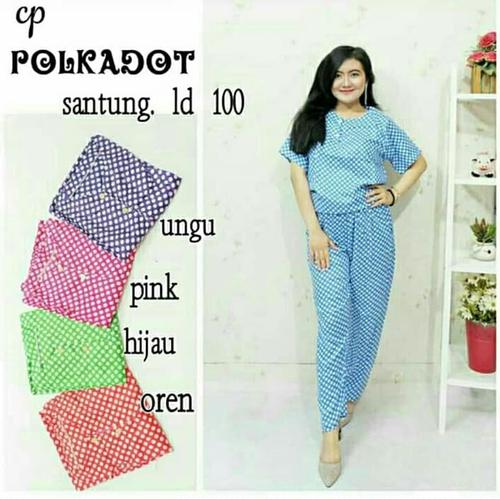 Foto Produk Baju tidur wanita murah / baju menyusui / setelan celana panjang dari RisqianaBatik