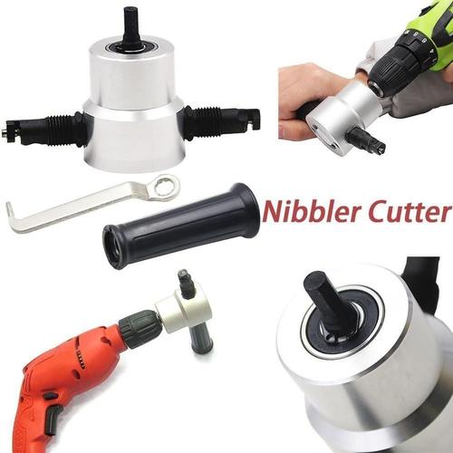 Foto Produk Nibble Nibbler Cutter Adapter Alat Potong Plat pelat Metal Doubel Head dari donicova