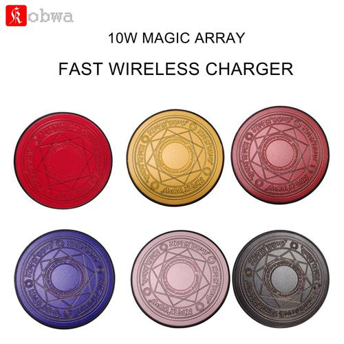 Foto Produk 6 Colors Mini Glowing Magic Array Wireless Charger 10W Qi Wireless dari almira skincare