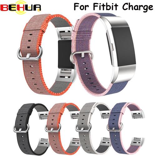 Foto Produk Fashion Colorful Nylon Watch Straps For Fitbit Charge 2 HR Strap dari almira skincare