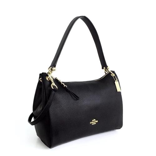 coach mia shoulder bag black