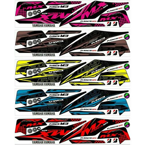 Foto Produk Sticker Striping Variasi Thailand Thailook Mio M3 125 (MIO MX 125) -2A dari MOLAN Stiker