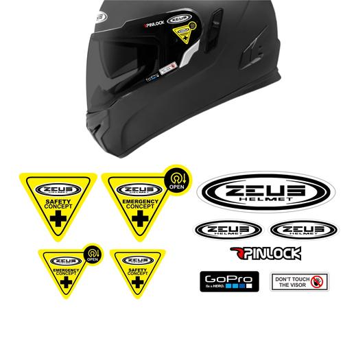 Foto Produk Simple Set Paket Stiker Helm ZEUS NOLAN - ZEUS dari @helm_nation