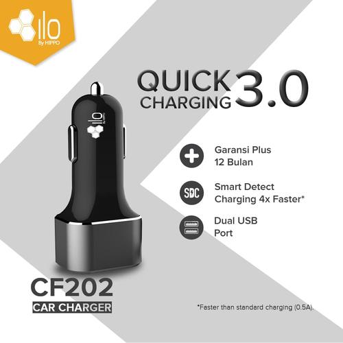 Foto Produk Hippo ILO CF202 Car Charger Mobil Quick Fast Charging 3.0 SIMPLE PACK dari Hippo Store