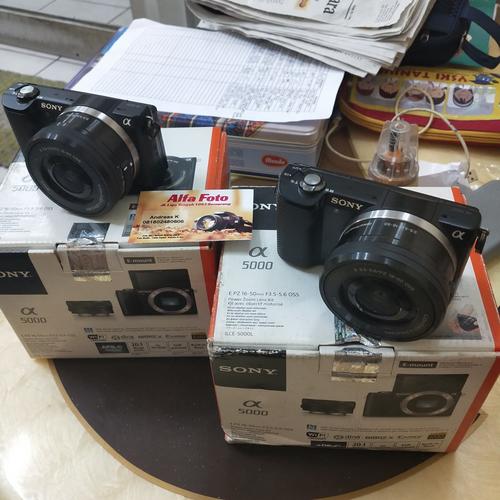 Jual Mirrorless Sony alpha a5000 kit 16 50mm Kota Semarang Alfa