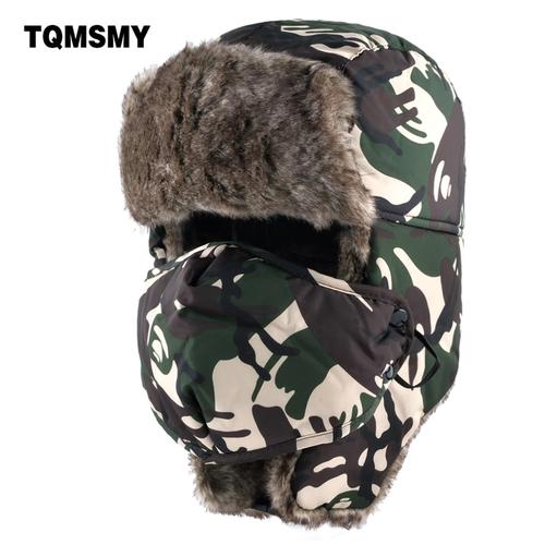 Jual TQMSMY Camouflage ear flaps hat 