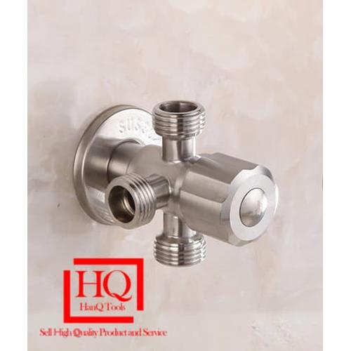 Foto Produk STOP KERAN WC CABANG / KRAN T SHOWER KLOSET JET SHOWER / Angle Valve dari HanQ Tools