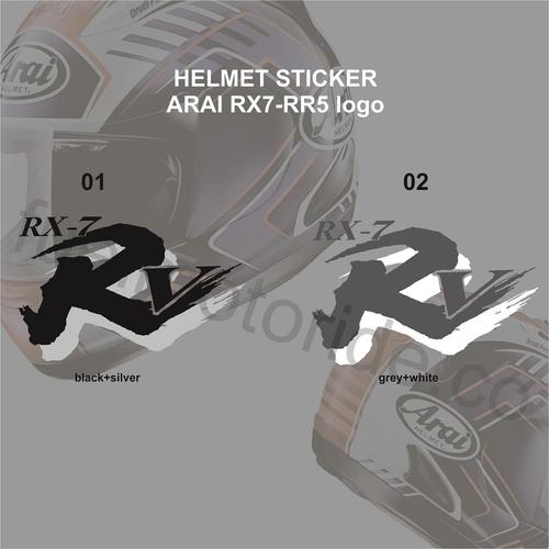 Foto Produk Sticker logo helm Arai RX7 RR5 not shoei kyt ink snail kbc agv airoh dari Fuel