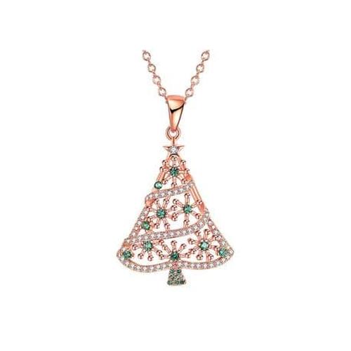 Jual Christmas Tree Pendant Necklace 