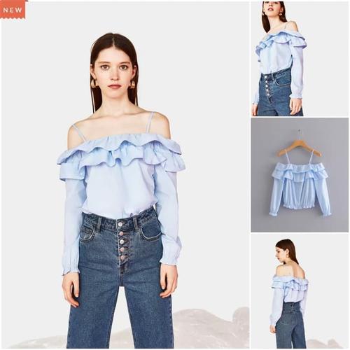 baju ruffle top