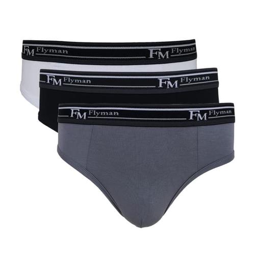 Foto Produk CELANA DALAM PRIA FLYMAN FM 3066 BRIEF ISI 3 - MIX TIGA WARNA, M dari House of Underwear