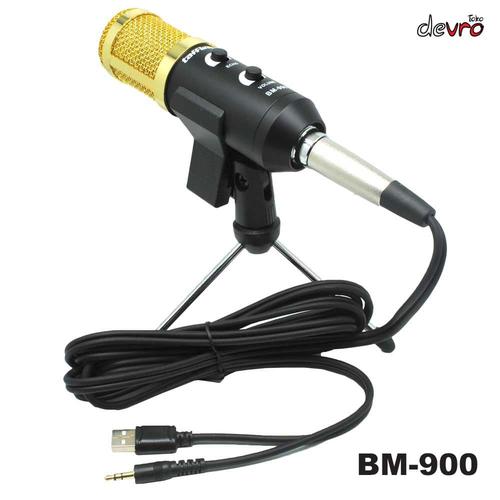 Foto Produk Condenser Microphone BM-900 - Mini Tripod - Taffware - Mikrofon BM900 dari Devro