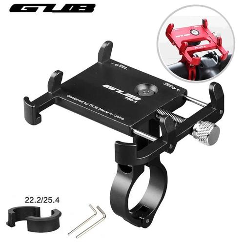Foto Produk Rak handphone sepeda GUB - Handlebar phone holder alumunium alloy - Merah dari Uwo Sports