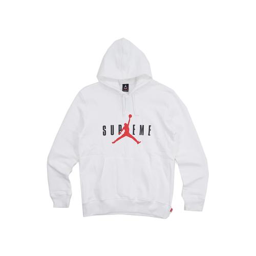 Jual SUPREME x AIR JORDAN HOODIE WHITE 