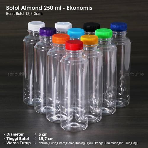 Foto Produk Botol Almond 250 ml / Botol Plastik Almond - Ekonomis dari Seribu Online