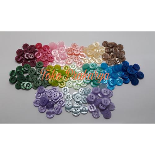 Foto Produk Kancing Plastik Bening Warna Warni dari Toko Prakarya