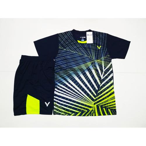Foto Produk SETELAN Baju + Celana Badminton / Bulutangkis V129 Black dari SportMurah