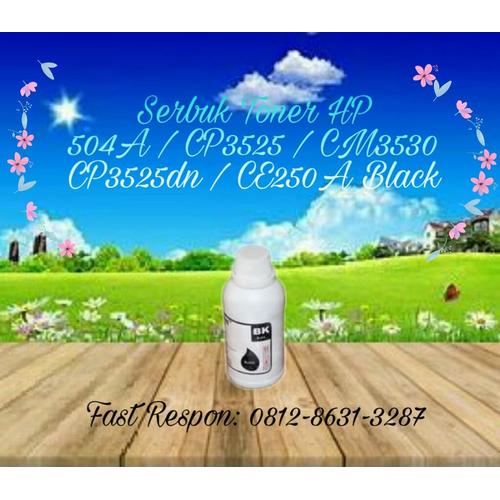 Jual Serbuk Toner HP 504A CP3525dn CP3525 CM3530 CP3525n CE250A Black -  Kota Surabaya - KaruniaToner18 | Tokopedia