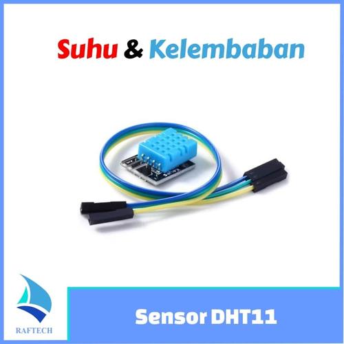 Gambar DHT11 module - sensor suhu & kelembaban udara + kabel dari raftechbandung undefined Tokopedia