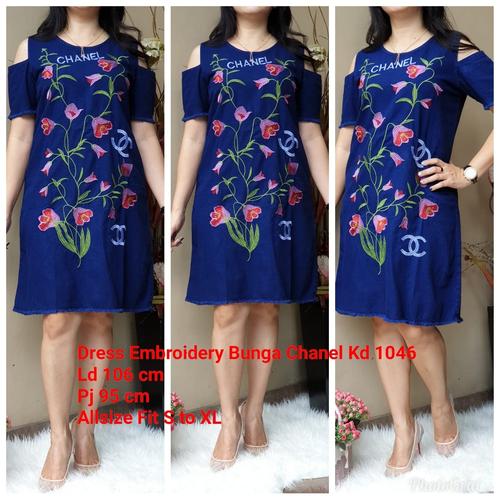 Jual DRESS JEANS Denim Dress LD 102 cm 