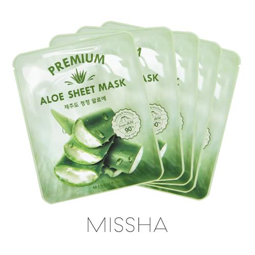 Foto Produk MISSHA Premium Aloe Sheet Mask (isi 5 pcs) dari Missha Indonesia