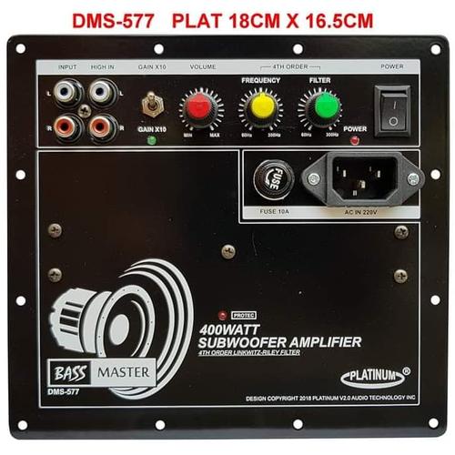 Jual POWER SUBWOOFER PLATE 400W DMS-577 